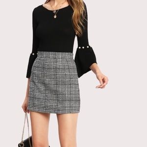 Plaid mini-skirt worn once!